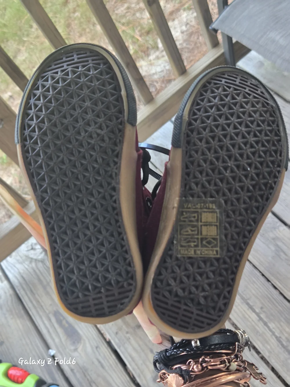 Kids Burgundy Canvas Sneakers with Black Laces